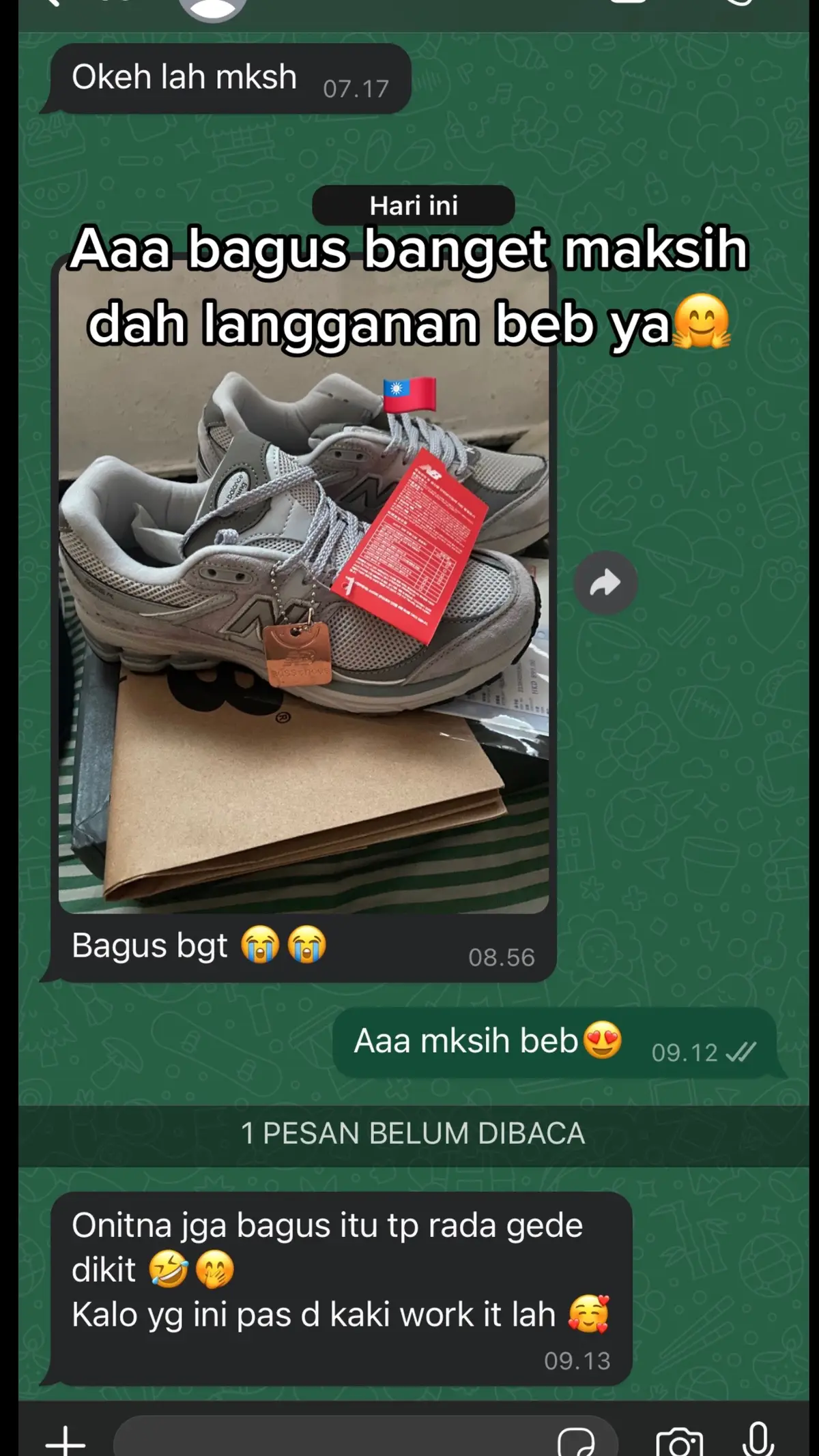 Testi sepatu nb(new balance) 😍🇹🇼 #sepatunb #nb #newbalance #sepatutaiwan #bakulsepatu #sepatumurah #sepatuberkualitas 