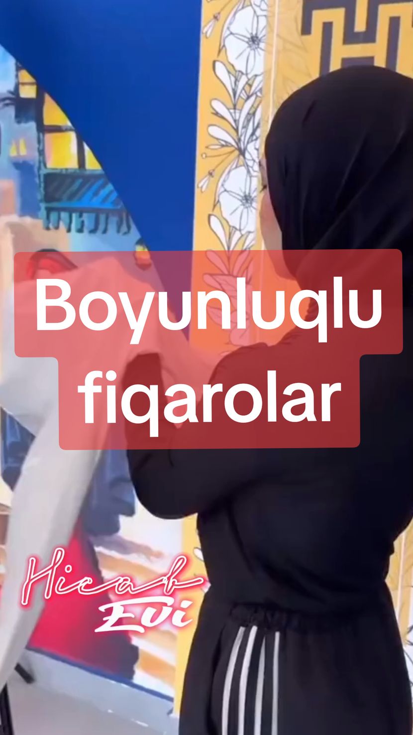 Boyunluqlu fiqarolar. Olan Rəngləri videodadır Sifariis ucun vatsapa yazin, nomrə profildədir  #hicabevi #hicablilarucun #boyunluq #kəşfetazərbaycan 