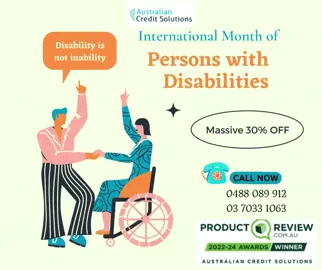 🌟 Celebrate Disability Pride Month with Us! 🌟 In honor of Disability Pride Month, we’re offering a 30% discount on all our services and flexible payment terms throughout the month! Contact us at 0480 089 912 to get started today! 👍 Like, save, and share to spread the word and help others benefit from this special offer! #DisabilityPrideMonth #CreditRepair #FinancialFreedom #DisabilitySupport #SpecialOffer #AustralianCreditSolutions