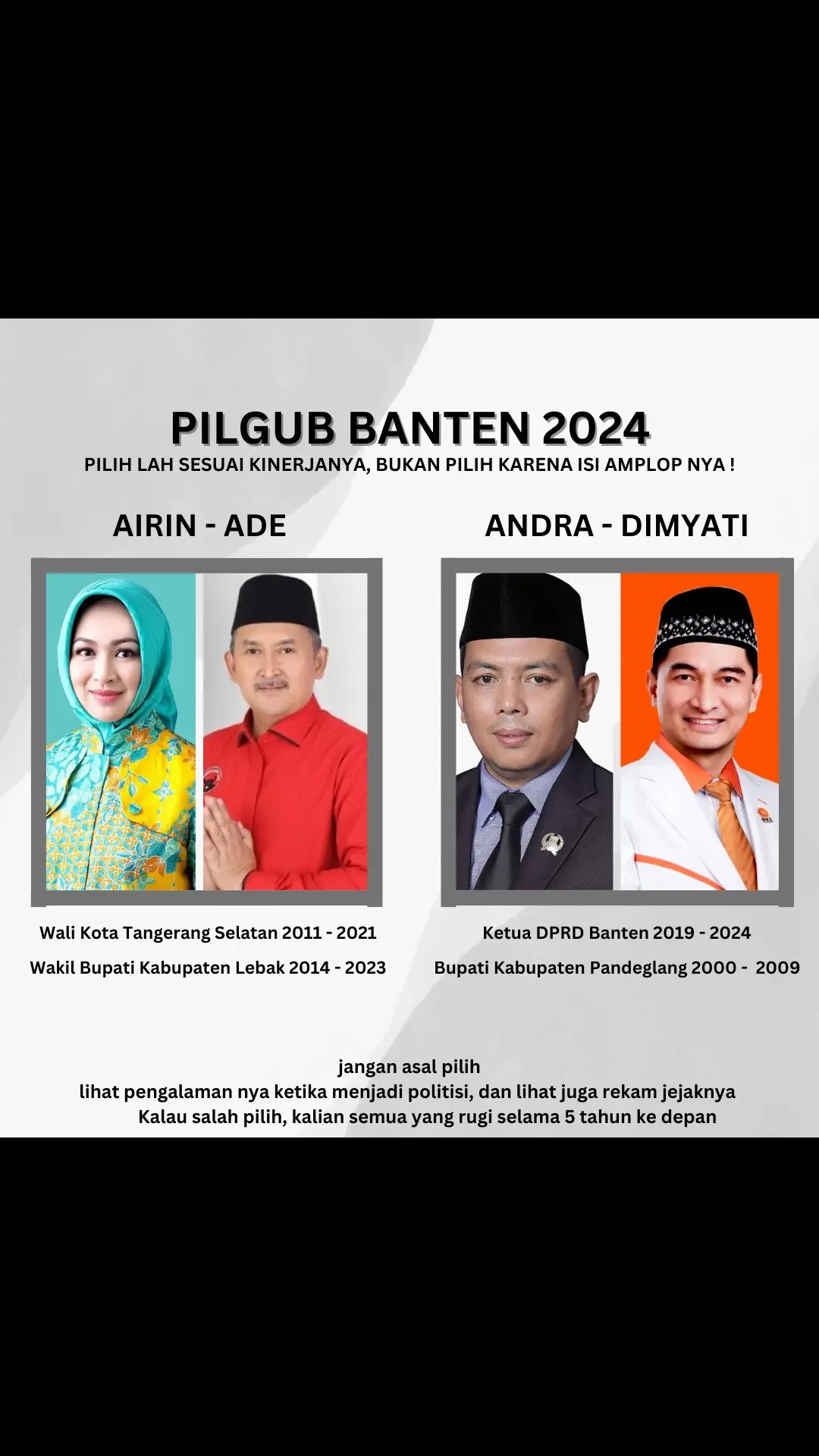 PILGUB BANTEN 2024 SIAPAKAH PILIHAN KALIAN ? #infosudutbanten #cilegon #cilegonbanten #serang #serangbanten #kotaserang #kabupatenserang #lebak #lebakbanten #pandeglang #pandeglangbanten #tangerang #tangerangbanten #kotatangerang #tangerangselatan #kotatangerangselatan #banten #bantengviral #pilgub #pligubbanten #fyp #fypシ #fypシ゚viral #fypp #fypage #fyppp #fypgakni 