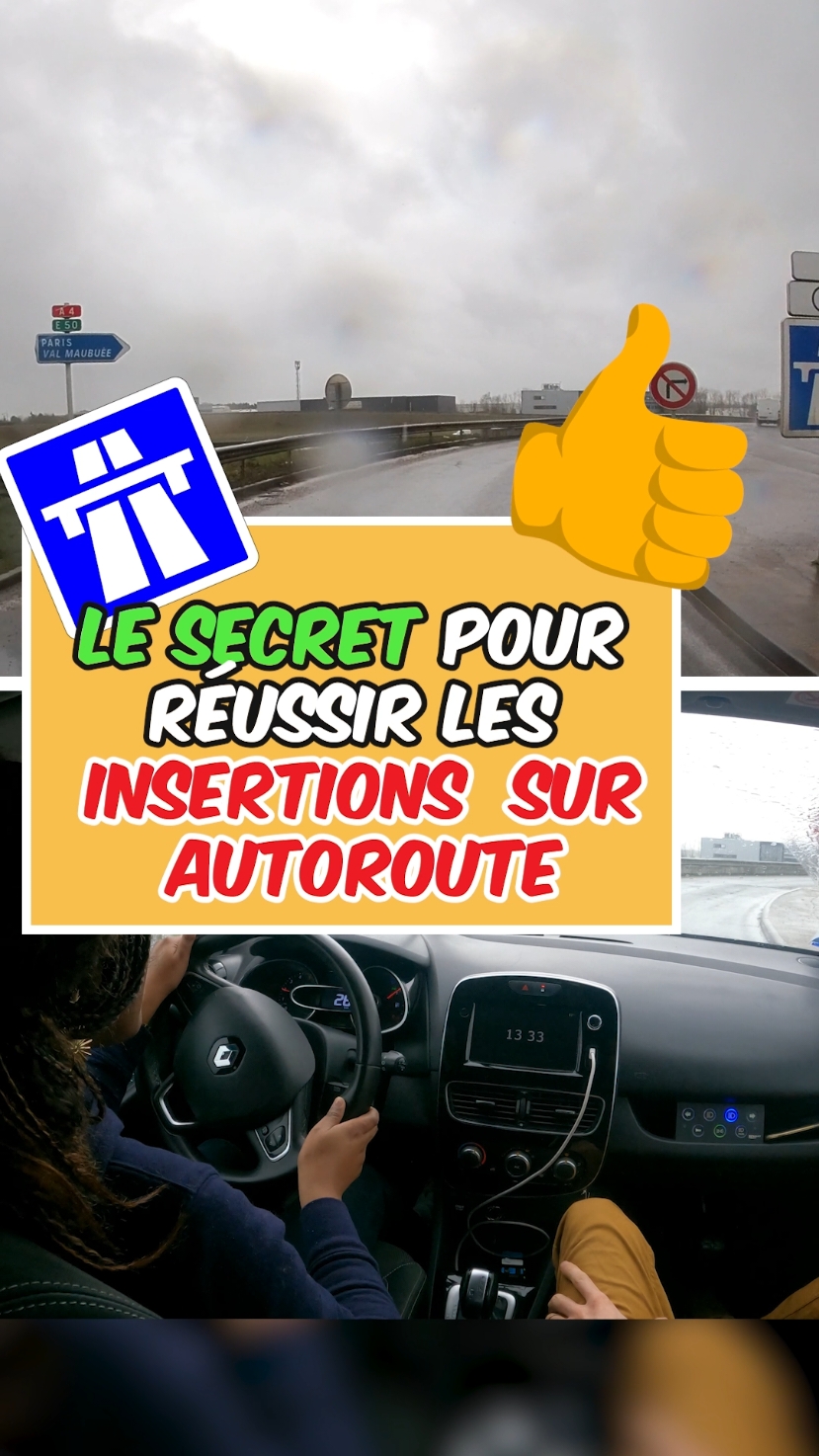 Insertion sur Autoroute, le secret pour les réussir. #permisdeconduire #permisb #autoecole #autoroute #insertion  #conduiteonline #conduiteonline😂💯🔝 