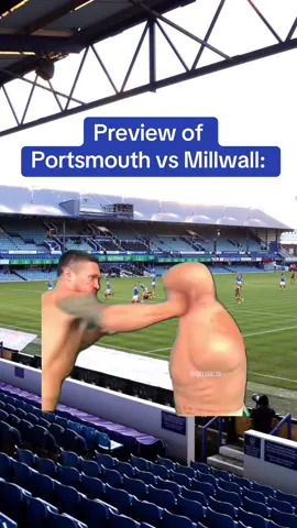 Sure it’ll be a great fight.. I mean game. #Portsmouth #Millwall #Football 