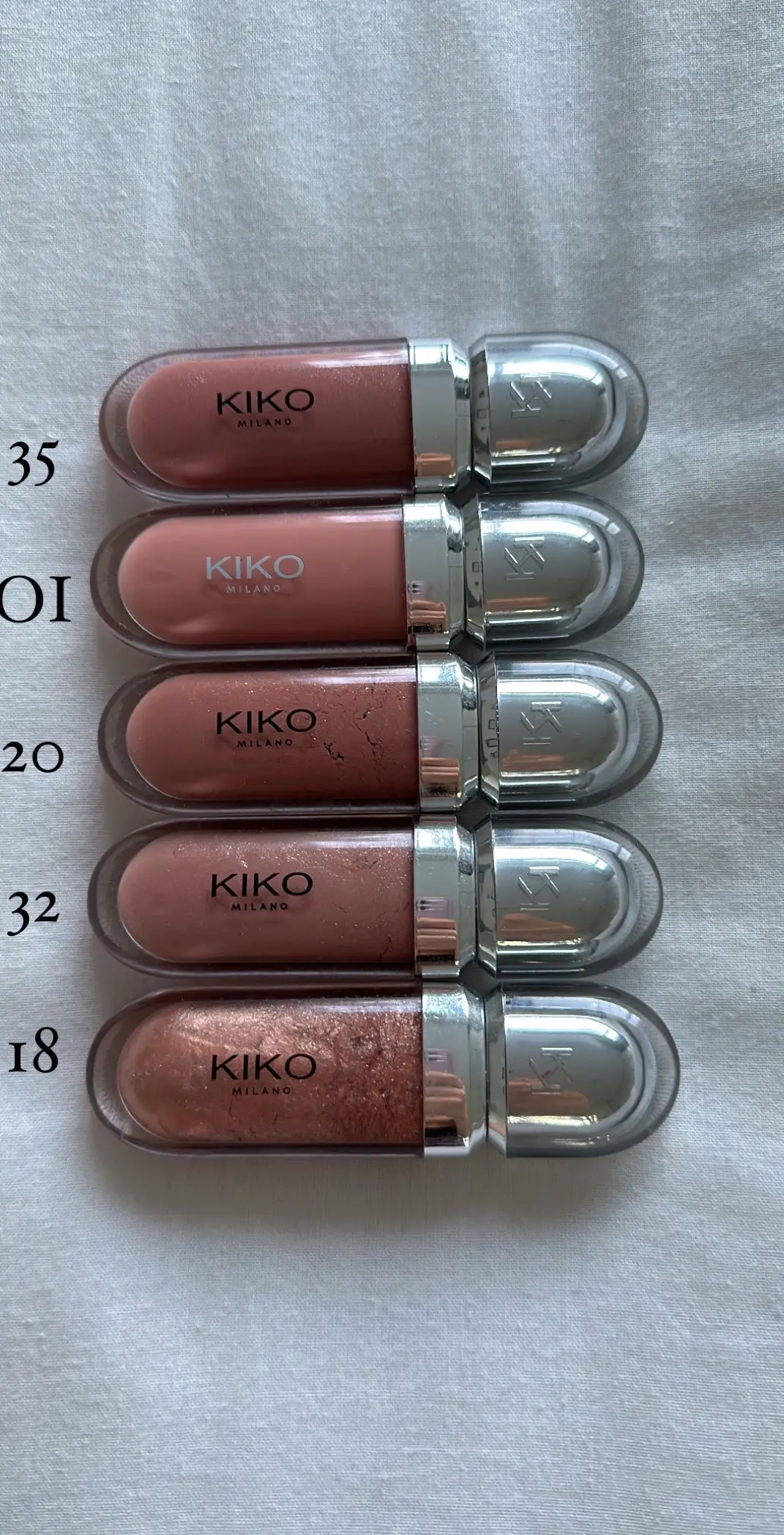 kiko glosses 😻 #makeup #lipgloss #girls #fyp #trending #viral #grwm #prettygirl #kikomilano #pr #cleangirl 