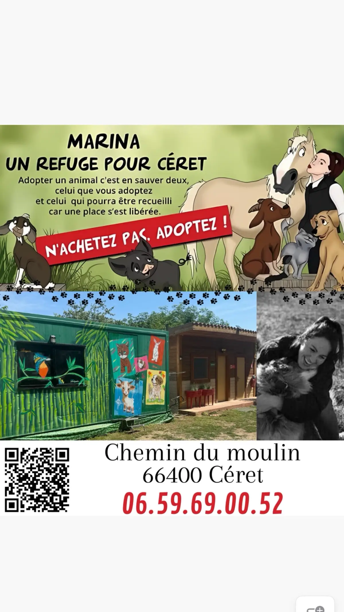 #stopabandonanimal🐾 #refugeanimalier #adoptionresponsable #marina 