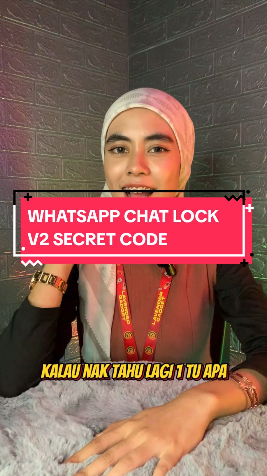 Whatsapp chat lock v2 - secret code 🤨 acane tu ? tgok video sampai habis 😅 . . #whatsapp #android #ios #chatlock #lockchat #secretcode #tipsandtricks #LearnOnTikTok 