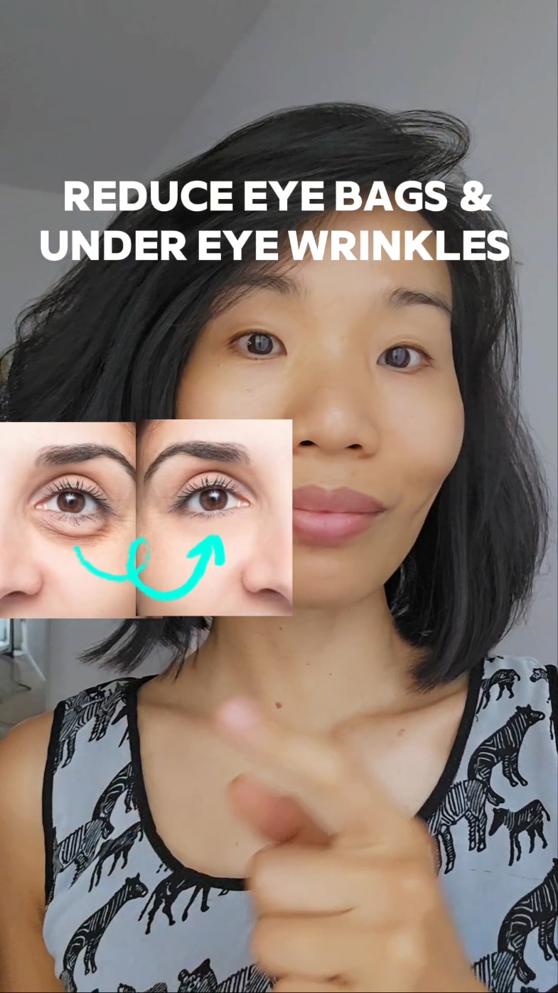 Reducing eyebags and under eye wrinkles naturally is for me one of the easiest things to achieve with regular eye exercises.  We just need to be consistent. This works amazingly.  #faceworkout #eyebags #eyeexercise #facialexercise #natrualbeauty #trinhgeorg #faceyoga 