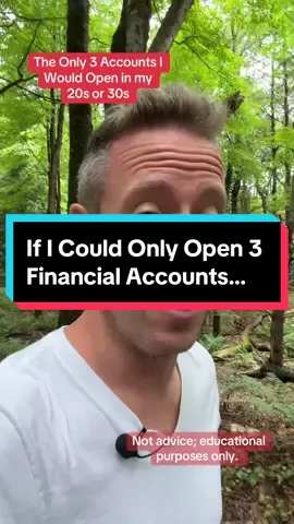 Here are the three financial accounts I would prioritize if I couls only open 3 of them! #rothira #hysa #brokerageaccount #money #wealth #finance 