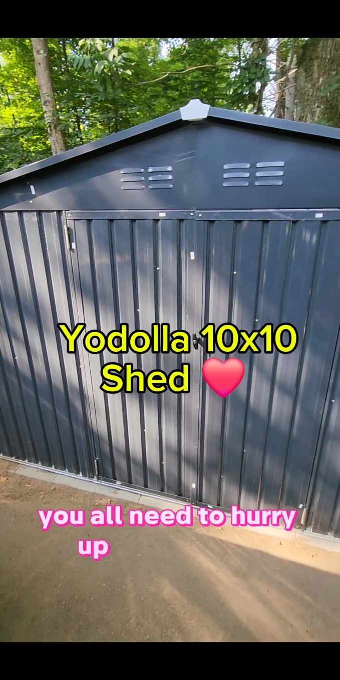 You all need this Yodolla shed! Do not spend thousands of dollars on a shed this one is just as good if not better !!  #yodolla #Outdoors #tool #outside #Home #homedecor 