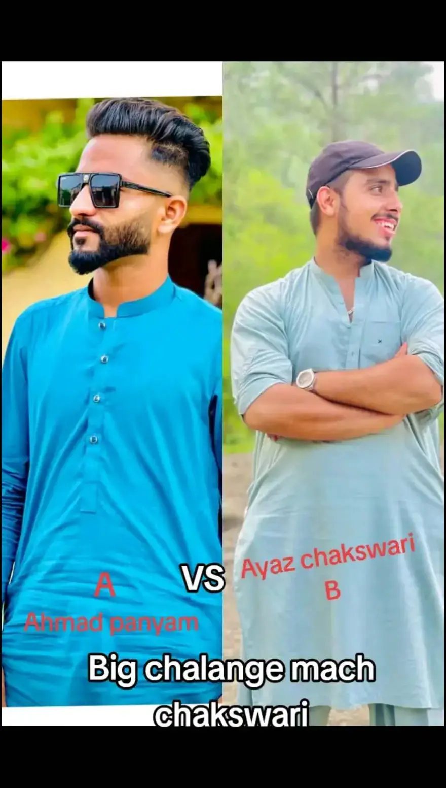 Big Challenge Match 😆🤟 @kashmiriboy143 @A K🥀✨ #chakswari_ajk_boy #trendingvideo #viralvideo🔥 