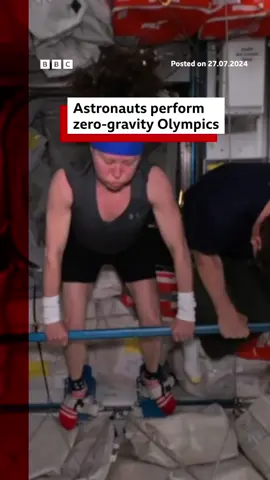 Paris, you've got competition up here. #Nasa #Astronaut #Space #Paris2024 #Olympics #OlympicGames #Olympics2024 #ParisOlympics #OlympicMedal #Sport #BBCNews