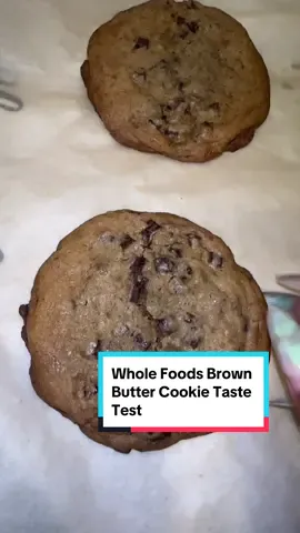 My only complaint is that four is not enough 😭 #wholefoods #brownbutter #brownbuttercookie #cookies 