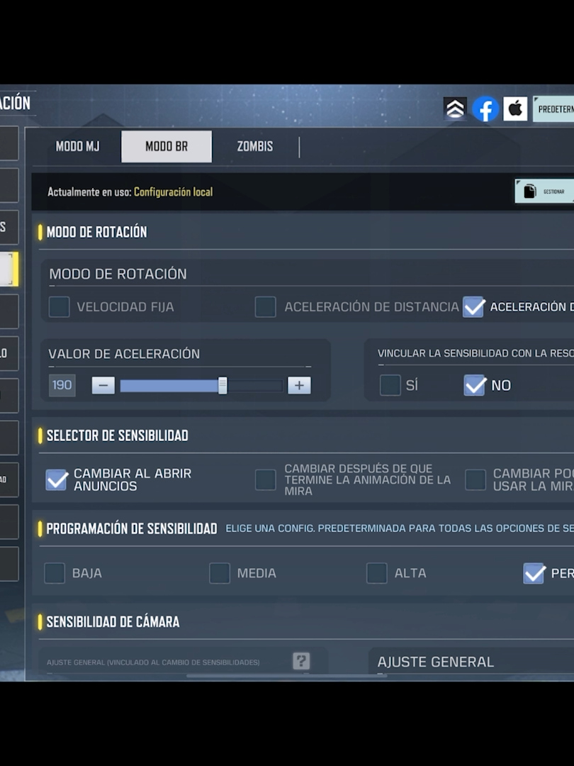 Estas son las configuraciones que utilizo: básico, sensibilidad y mochila  #tanyi #callofdutymobile #top1tanyi #codmsettings