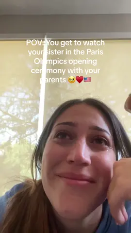 Cant wait to go watch her in Paris next week! Go Team USA! Also peep Liam with his USA shirt ♥️🇺🇸 #paris #olympics #sister #fyp #paris2024 #openingceremony 