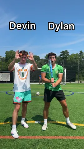 Dizzy Bat PK challenge 🥚 #devincaherly #devinanddylan #football 