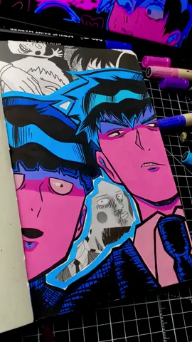 #mobpsycho100 #tvgirl #art #acrylicmarkers 