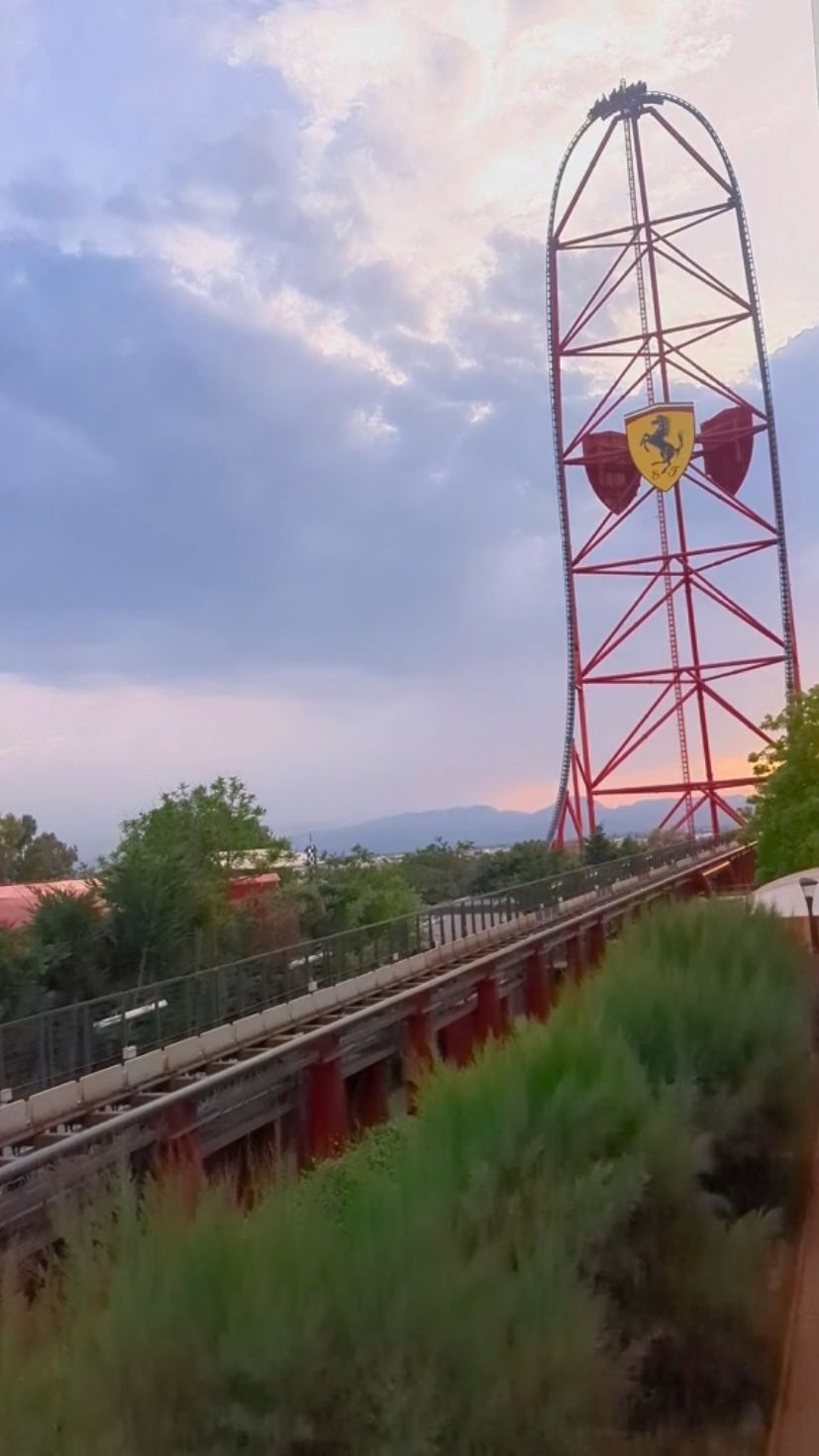 📍Ferrari Land 🇪🇸🎢 #ferrari#ferrariland#redforce#portaventura#sensation#rollercoaster#ride#salou#reus#vitesse#espagne#spain#attraction#parc#park#themepark#charlesleclerc#formula1#f1 