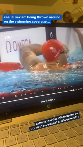 can someone PLEASE identify this commentator bc WHAT #swimming #olympics #paris2024 