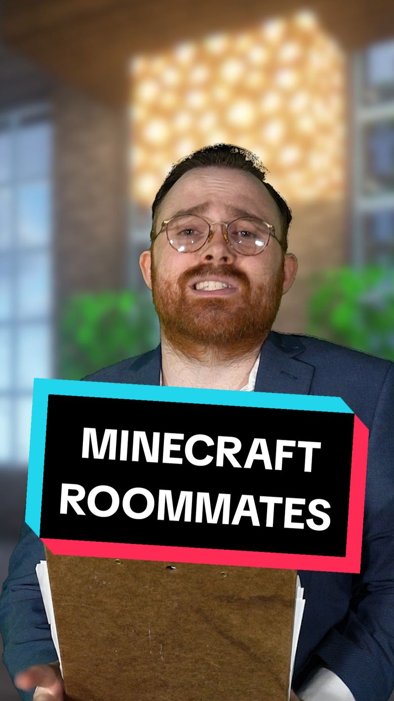 Definitely the toughest roommate in Minecraft 😅 #gaming #Minecraft #GamingOnTikTok #gamer #fyp 