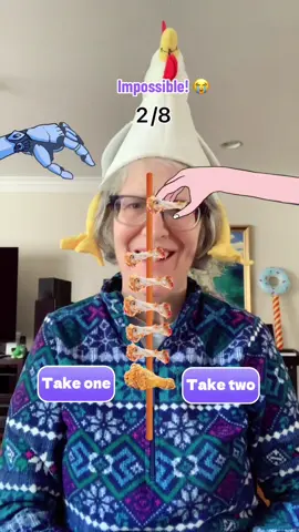 Can you do it? 🍗 #tiktokgames #chickenlegs #funwithfilters #joyblznartooni 