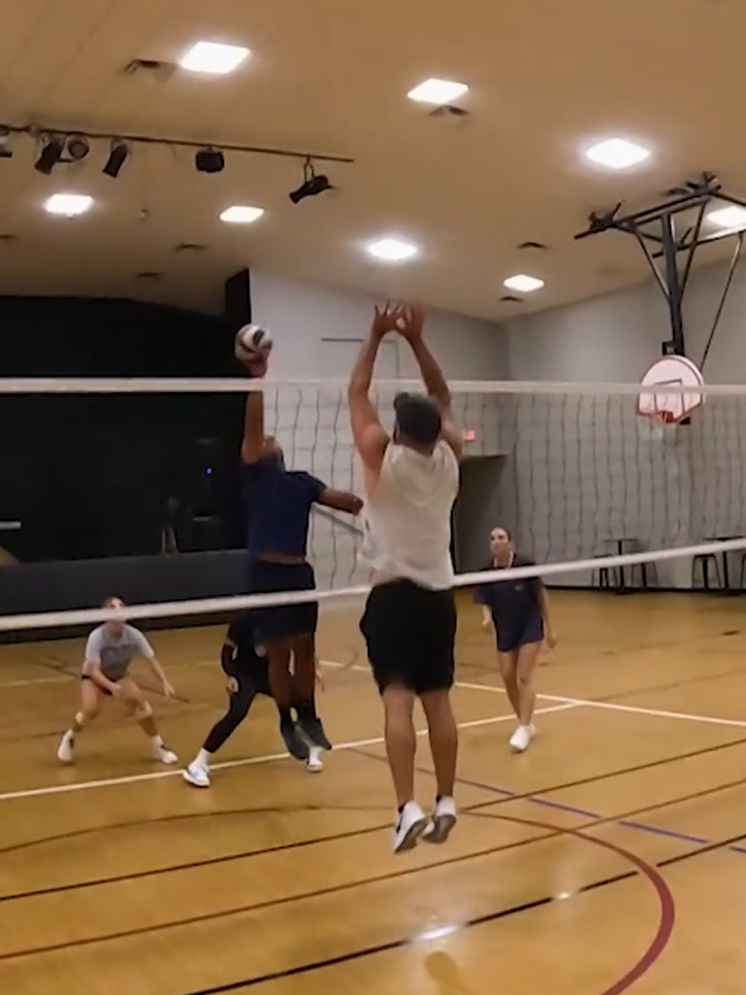 The Tip Actually Worked 🤦‍♂️ #volleyball #volleyballgame #volleyballworld #volleyballplayer #coedvolleyball #indoorvolleyball #brodesvolleyball #haikyuu #gopro #vball