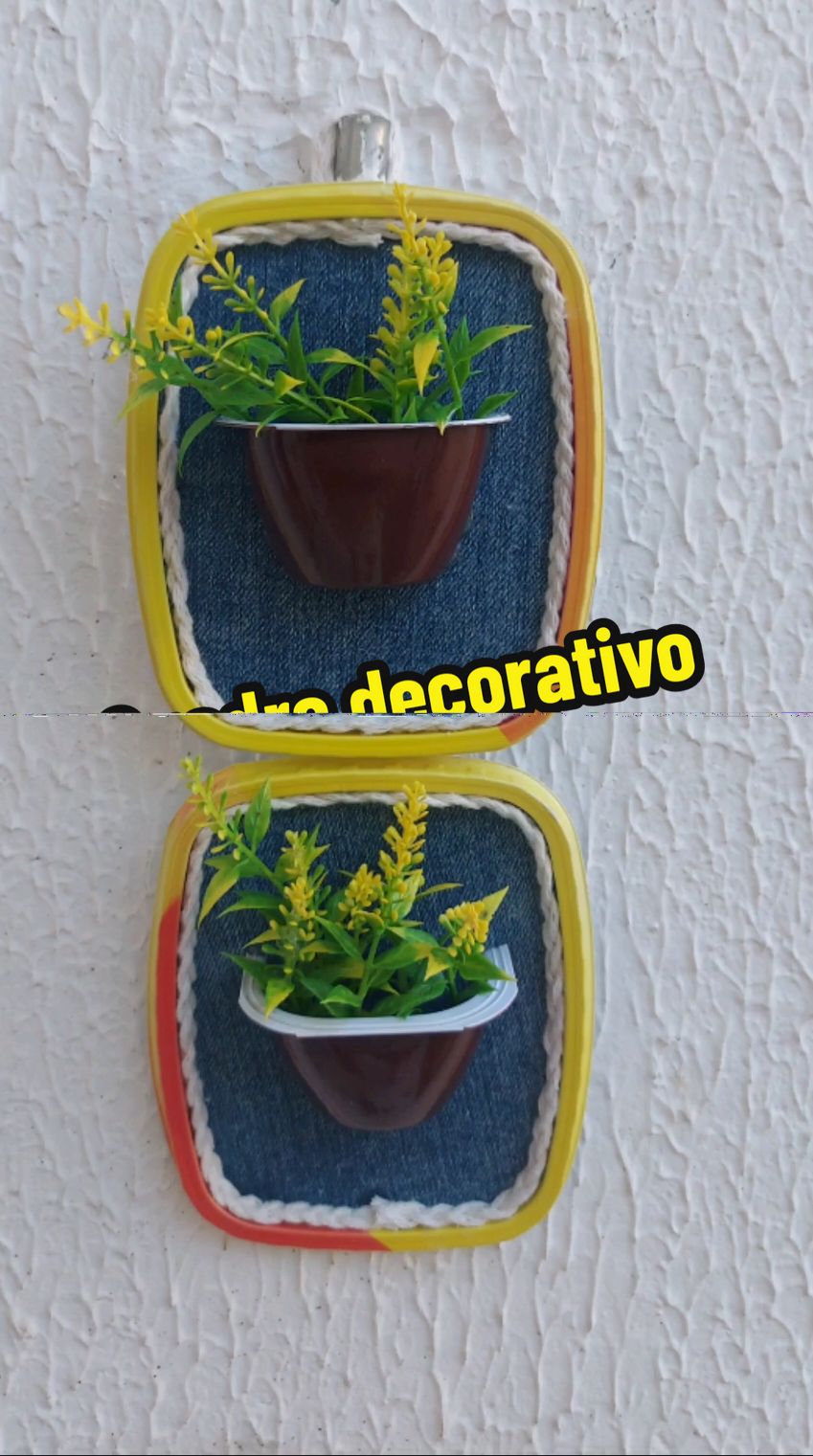 Quadro decorativo #manualidades #DIY #craft #dolixoaoluxo #artesanato #tiktokdiy #facavocemesmo #reciclagem 