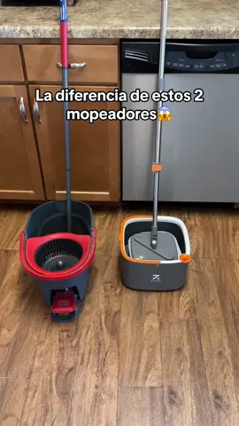 Te muestro las diferencias de estos dos mopeadores #cleaning #cleaninghouse #mop #mopeadores #spinmop #organizar #limpieza #limpiarcasa #limpiarpiso 