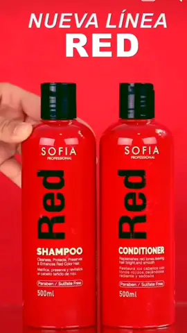 shampoo y acondicionador #sofiaprofessional#tonosrojos♥️  #matizadorparatonosrojos 