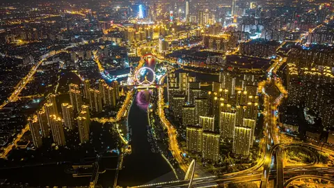 This is not New York or Los Angeles. This is Tianjin, China🇨🇳✨ #trungquoc #tianjin #flycam4k #china #dulichtrungquoc #kangyi✨ 