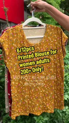 6/12pcs BLOUSE PRINTED ASSORTED FOR ADULTS👚🌸 Walang halong budol napaka ganda ng tela mga mare!! Super sarap suotin kita nyo naman kung gaano kaganda ang tela , kung gaano kalambot at ka stretchable 🥰 #printedblouse #blouseforwomen #blousemurah #blouse #womenstop #floralblouse #tshirtforwomen #tiktokfinds #tiktokshop #fyp 