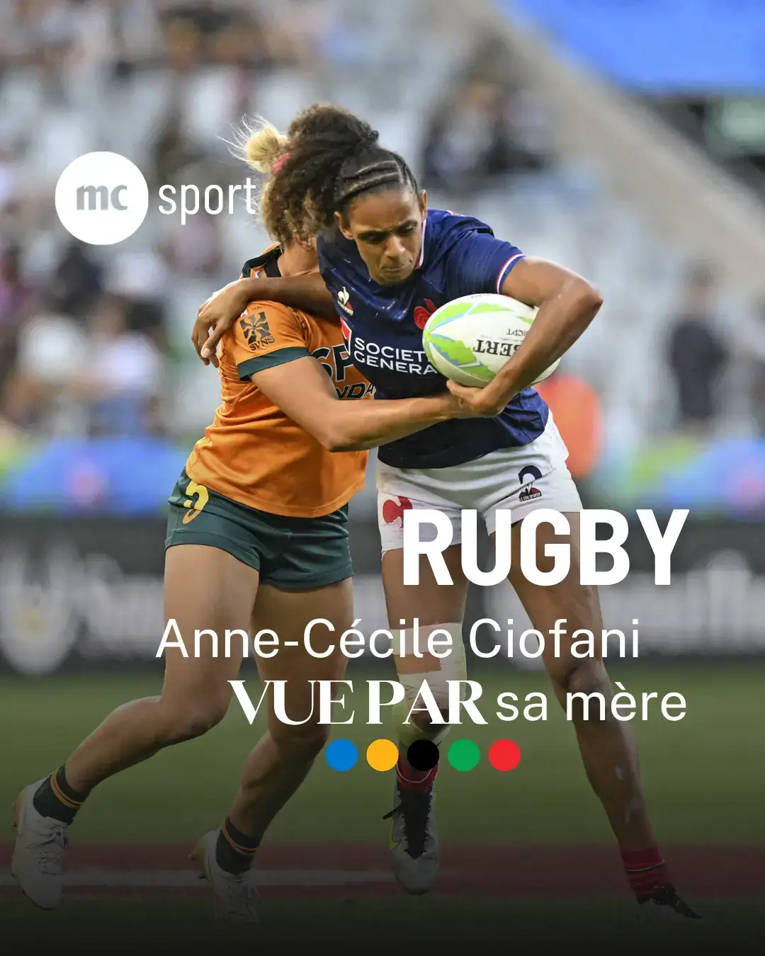 🇨🇵✨Des étoiles dans les yeux et de la fierté dans la voix. Alors que l'équipe de France féminine de rugby à 7 débute son aventure olympique ce dimanche 28 juillet face au Brésil, la mère de l'ailière Anne-Cécile Ciofani compte bien donner de la voix en tribunes. ❤️ Pour notre série 