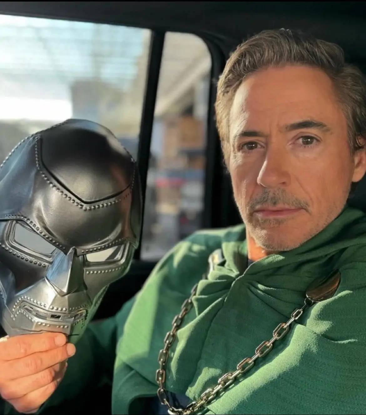 in 2005, Robert Downey Jr. was almost cast as Doctor Doom in the Fantastic Four film series. 19 years later, he was officially announced as the new Doctor Doom in the Marvel Cinematic Universe. in the 2021 book 