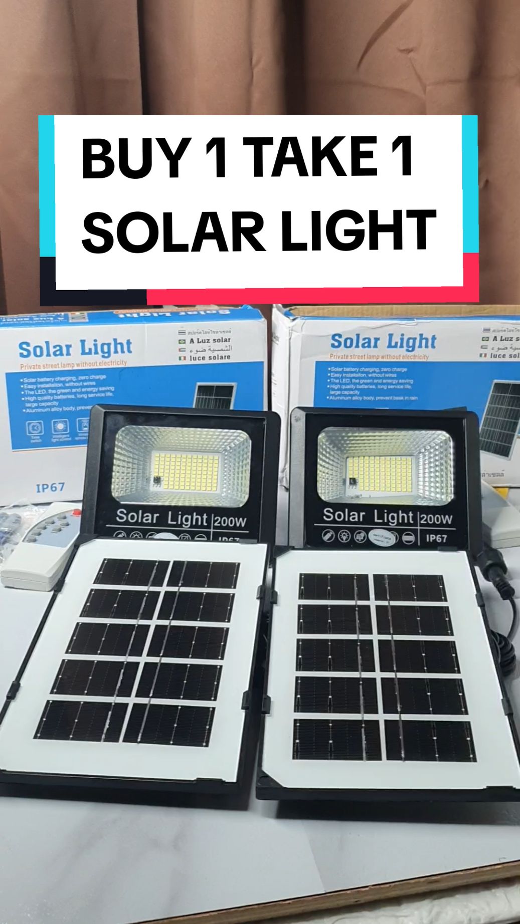 Buy 1 take 1 Solar Light with solar panel#buy1take1solarlight #buy1take1solarlights #buy1take1solarlightoutdoor 