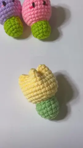 Móc hoa tulip mini #handmade #DIY #xuhuong #len #milkcottonyarn #milkhan 