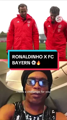 ⚽ 𝑭𝑪 𝑩𝒂𝒚𝒆𝒓𝒏 𝒙 𝑹𝒐𝒏𝒂𝒍𝒅𝒊𝒏𝒉𝒐 🇧🇷 @Harry Kane and @Thomas Müller had to recreate the famous Ronaldinho free kick. Check out the video on the FC Bayern YouTube channel to see how they performed. 👀 LINK IN BIO ! 🤙🏽🤙🏽 #FCBayern #Ronaldinho