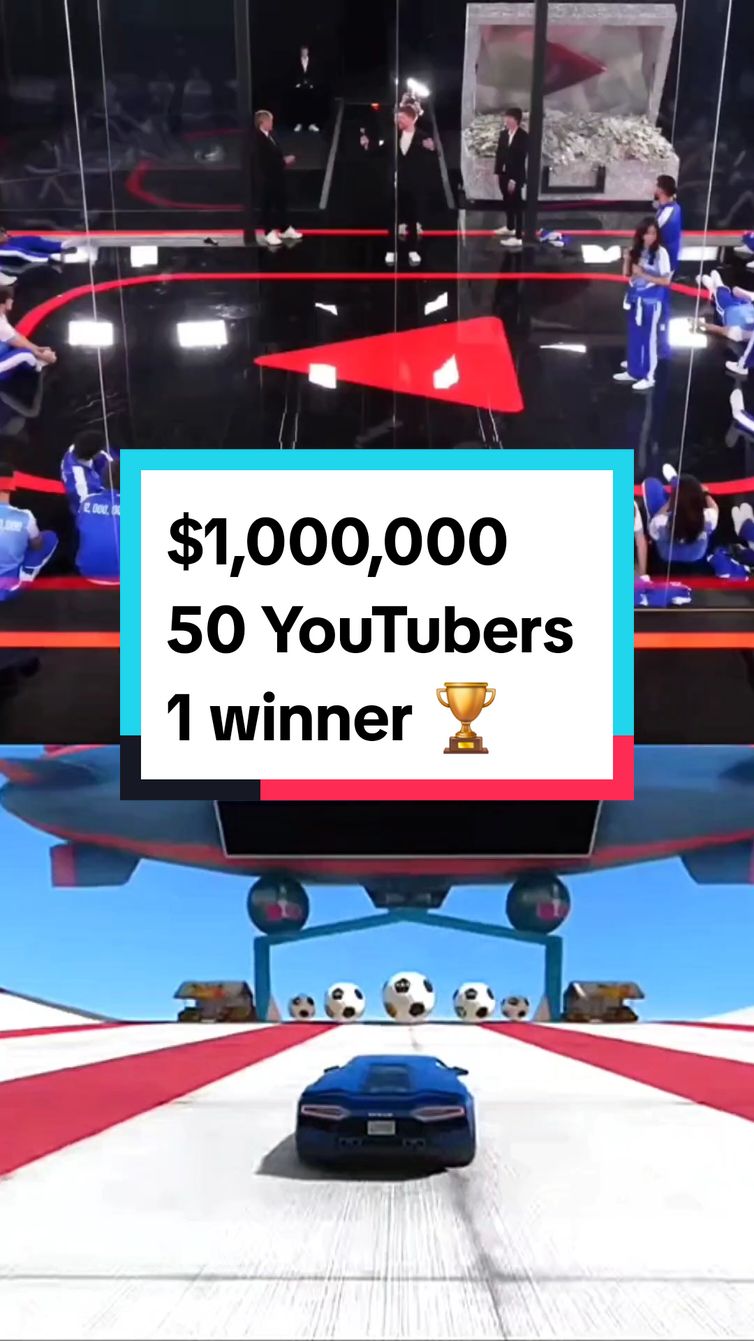 Epic Showdown: 50 YouTubers Battle for $1,000,000 Challenge by Mr. Beast Get ready for the ultimate showdown as Mr. Beast gathers 50 YouTubers to compete for a jaw-dropping $1,000,000 prize! Who will emerge victorious? Watch the full video to find out and witness the intense challenge unfold! 🔥🏆🎥 #MrBeast #YouTubers #Competition #Challenge #1MillionDollars #EpicShowdown #kbmeme #kbmemegang 