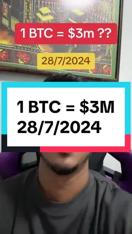 1 BITCOIN BERHARGA $3M, 28/7/2024 #bitcoin #btc #dca #cryptocurrency #crypto #bullrun #ismailluno #fypシ #fy #fypシ゚viral #fyp 
