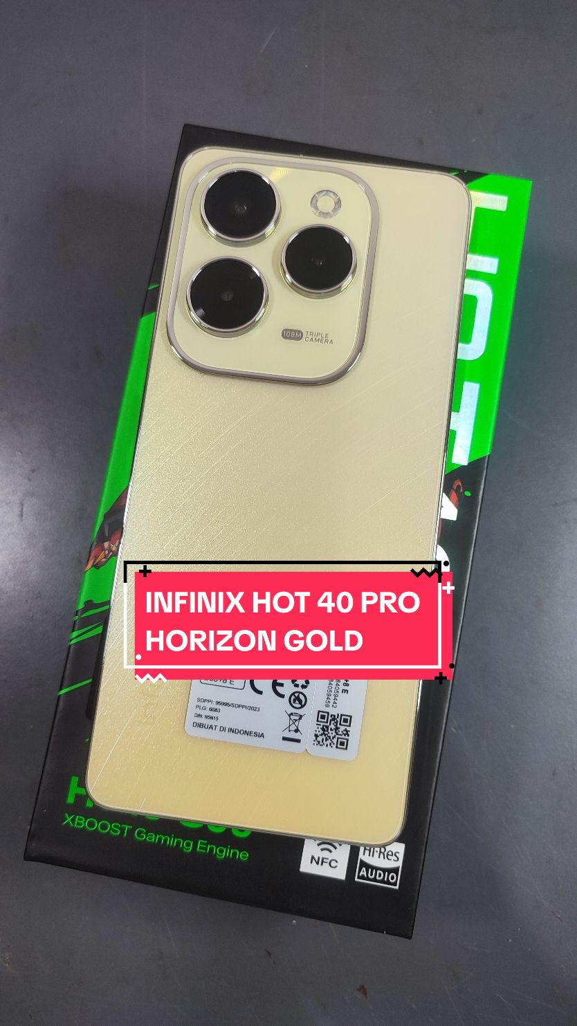 Infinix Hot 40 Pro Resmi Indonesia Horizon Gold #hot40pro #hot40series #infinix #infinix #MerdekaSale #creatorsearchinsights 