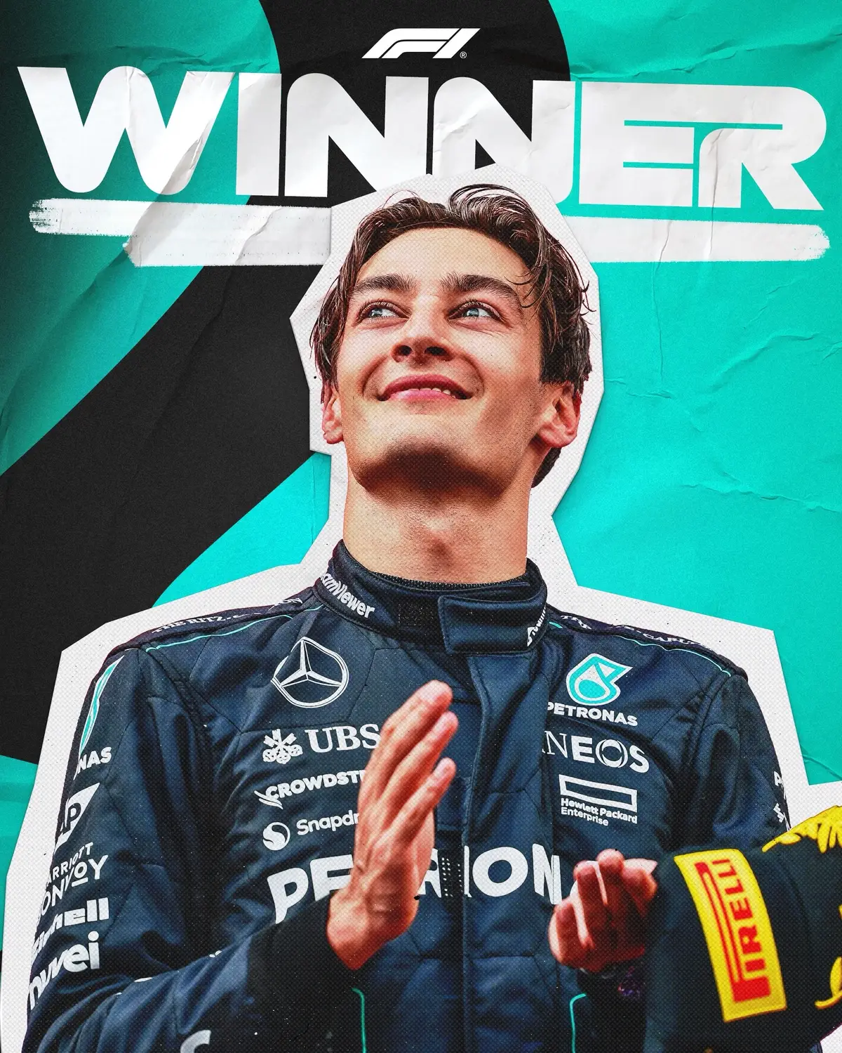 the strategy masterclass from george russell #f1 #formula1 #sports #spa #georgerussell #mercedes 