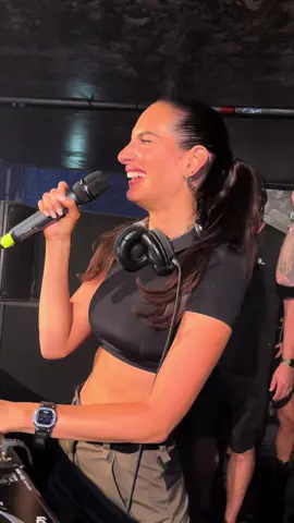 first time using the microphone 🎤😛😛 scared and sweating hahaha… how did I do?😛 @Open Beatz Festival #lillypalmer #techno #electronicmusic #festival 