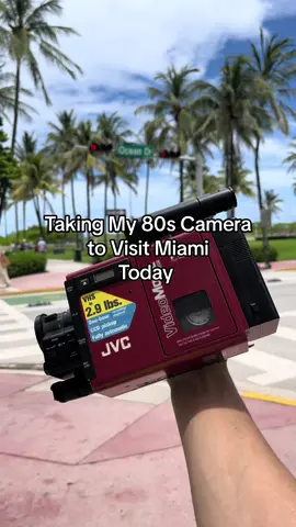 Channeling Miami Vice vibes with our 80s cam 😎🌴🚢📸 #nostalgia #80saesthetic #miamibeach #miami #miamivice #miamivibes #oldcamera #80sthrowback #80s #80snostalgia #miamiflorida 