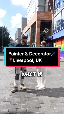 What do you for a job?🖌️ #careeradvice #jobseeker #interview #streetinterview #hired #trending #fyp #viral #liverpool #painteranddecorator 