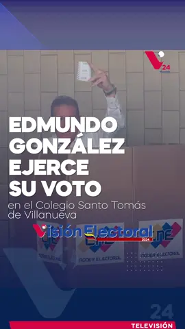 🗳🇻🇪 El candidato de la oposición venezolana, Edmundo González Urrutia, ejerció su derecho al voto este domingo en el Colegio Santo Tomás de Villanueva, en Caracas. Su participación en el proceso electoral destaca en medio de una jornada crucial para el futuro del país. Sigue todas las actualizaciones y la cobertura completa de las elecciones con #VisiónElectoral2024 ¡Mantente informado sobre cada detalle! 📸 Venezuela 28/07/2024 #Visión24Televisión #Elecciones2024 #EdmundoGonzálezUrrutia #VotoEnCaracas #OposiciónVenezolana