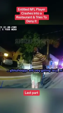 Entitled NFL Player Crashes into a Restaurant & Tries To Deny It #cops #police #viral #crimestories #crime 
