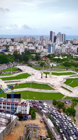 La Plaza de la Bandera (Flag Square) in Santo Domingo, Dominican Republic. It is the biggest monument dedicated to the Flag of Dominican Republic and is located in one of the busiest areas of the city of Santo Domingo 🏛️🏙️🇩🇴 #santodomingo#plazadelabandera#dominicanrepublic#republicadominicana#viral#fyp#travel#worldwalkerz