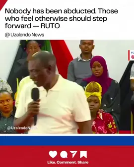 RUTO : There has been NO ABDUCTIONS since I took office. those who feel otherwise should come forward and say #PresidentialTownhall #Kenya #UzalendoNews #Kenyantiktok