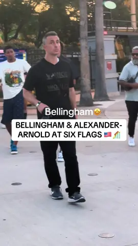 Jude Bellingham and Trent spotted on vacation at six flags 🇺🇸🎢 @Na_than43527 #judebellingham #bellingham #trent #trentalexanderarnold #alexanderarnold #ballers #risingballers #realmadrid #halamadrid #futbol #futebol #footy #4u #goviral 