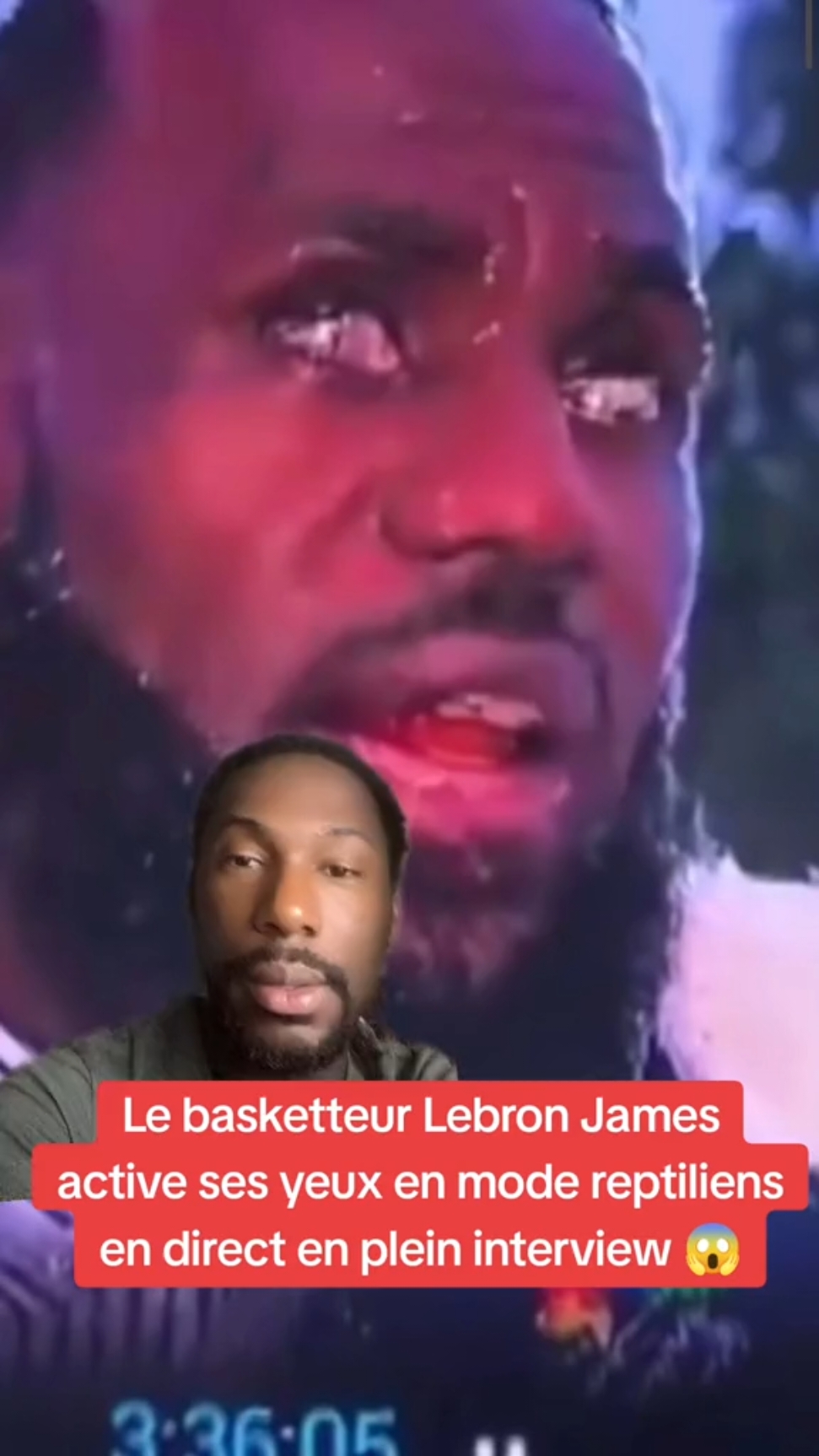 Le basketteur Lebron James active ses yeux en mode reptiliens en plein direct à la Télévision #lebronjames #francetiktok #tiktoketatsunis🇺🇸🇺🇸🇺🇸 #toutlemonde #jo #jeuxolympiques #basketball #interview 