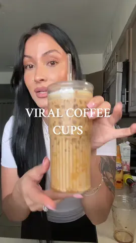 My new favorite coffee cups! Perfect size and love that i can take them on the go 🤝🏻✨ #viralcoffeecups #glasscoffeecups #coffeetogocup #momcoffee #icedcoffeecups #sahmcoffee #viralicedcoffeecup 