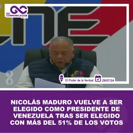 📌#Venezuela | Nicolás Maduro continúa en la presidencia de Venezuela tras ganar las elecciones con más del 51% de los votos.  Lee la nota👉 https://gocommunicationbol.com/?p=5494 🟢WhatsApp Grupo 1►  https://chat.whatsapp.com/LECCbyRgxTIIcwOYhOwvI4   🟡WhatsApp Canal►  https://whatsapp.com/channel/0029Va7C0epA2pL4r3PiKa1F  #EleccionesVenezuela #NicolásMaduro #nicolásmaduromoros #nicolásmaduropresidente #edmundogonzáles #venezuela #venezuela🇻🇪 #venezuelatiktok #eleccionesvenezuela #eleccionesvenezuela2024 #eleccionesenvenezuela #eleccionesenvenezuela2024 #eleccionesenvenezuela2024 #noticiasvenezuela #noticiasvenezuelahoy #venezuelanoticias #venezuelanoticiashoy