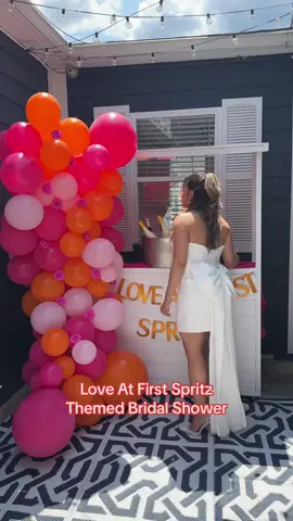 Showered with so much love! Love At First Spritz Bridal Shower 🩷🧡 #bridalshower #aperolspritz 